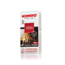 Carica l&#39;immagine nel visualizzatore di Gallery, Kimbo Capsule Napoli Compatibili Nespresso, Intensità 10/12, 10 Astucci da 10 Capsule (Totale 100 Capsule)