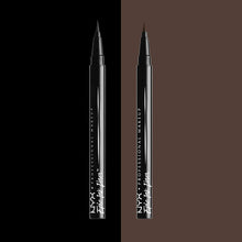Carica l'immagine nel visualizzatore di Gallery, NYX Professional Makeup Eyeliner Epic Ink Liner, Applicatore a Pennellino, Formula Pigmentata, Waterproof, Nero, Confezione da 1