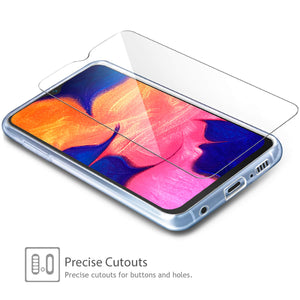Leathlux Cover Samsung Galaxy A10 Custodia Trasparente + Pellicola chiaro - Ilgrandebazar