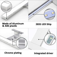 Carica l&#39;immagine nel visualizzatore di Gallery, Kimjo LED 5W Lampada Specchio da Bagno 350LM 4000K Bianco Neutro 230V IP44 Lampada Trucco Illuminazione Trucco 30cm Plastica ABS per Illuminazione Luce da Parete