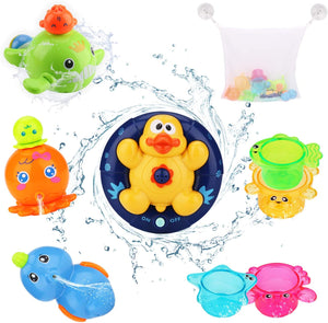BBLIKE Giochi Bagnetto, Giochi per Bagnetto per Vasca da Bagno, Elettriche Giochi da Bagno per Bambini Giocattoli, Organizzatore Giocattoli Bagno