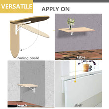 Carica l&#39;immagine nel visualizzatore di Gallery, Mechwares pieghevole staffa per ripiani tabelle lungo rilascio 40cm, White - Ilgrandebazar
