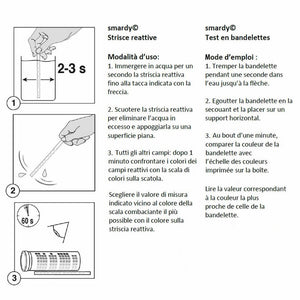 SMARDY Kit - 10x 9in1 Strisce 10 Strisce, Test Per Acqua Potabile - Ilgrandebazar