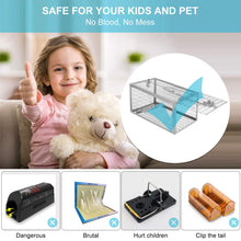 Carica l&#39;immagine nel visualizzatore di Gallery, Kimimara Umano Trappola per Topi, in Metallo, Ferro Gabbia Trappola... - Ilgrandebazar