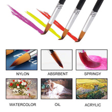 Carica l&#39;immagine nel visualizzatore di Gallery, Golden maple Pennelli Pittura per 9 Pezzi-pennelli Acquerello&amp;colori A Olio - Ilgrandebazar