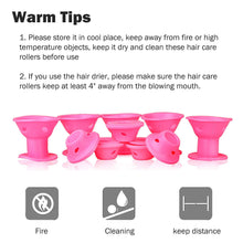 Carica l&#39;immagine nel visualizzatore di Gallery, ZWOOS 30 Pcs Bigodini Silicone, Arricciacapelli, Senza Sforzo e Rosa