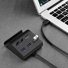 Carica l&#39;immagine nel visualizzatore di Gallery, UGREEN Hub USB 3.0 3 Porte 5Gbps e Card Reader 4 Slot SD TF MS M2 con Nero - Ilgrandebazar