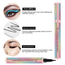 Carica l&#39;immagine nel visualizzatore di Gallery, Onlyoily Eyeliner waterproof, eyeliner liquido nero, 2 - Ilgrandebazar