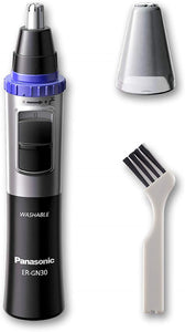 Panasonic ER-GN30-K503 Rifinitore di Precisione per Naso, Orecchie e Sopracciglia, Tagliapeli Resistente all'Acqua, Nero Vecchia Versione