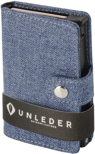 KANABO Portacarte di Credito In Canapa | Portafoglio Uomo Slim | Porta Carte Credito Con Blocco RFID | Portafoglio Vegan | Portafoglio Clip | Mini portafoglio 10 x 7 x 2,5 cm Jeans