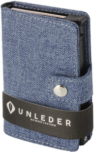 KANABO Portacarte di Credito In Canapa | Portafoglio Uomo Slim | Porta Carte Credito Con Blocco RFID | Portafoglio Vegan | Portafoglio Clip | Mini portafoglio 10 x 7 x 2,5 cm Jeans