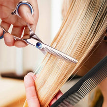 Carica l&#39;immagine nel visualizzatore di Gallery, Set di Forbici Professionali da Parrucchiere in Acciaio Inossidabile Set Forbici per Capelli Barbiere, Forbici per Taglio Capelli con Custodia Forbici Foltire