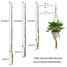 Carica l&#39;immagine nel visualizzatore di Gallery, KissDate - Confezione da 5 portavasi appendere in corda di iuta, a 4... - Ilgrandebazar