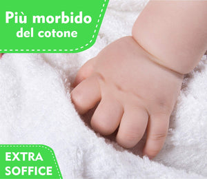 Accappatoio Neonato | 100% Fibra di Bambù ORGANICO | MORBIDISSIMO al Tatto |... - Ilgrandebazar