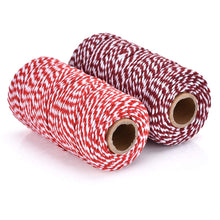 Carica l&#39;immagine nel visualizzatore di Gallery, Spago da Giardino,Spago di Casa 100% Cotone Artigianale Rosso + intenso - Ilgrandebazar