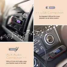 Carica l&#39;immagine nel visualizzatore di Gallery, AGPTEK Lettore MP3 portatile da 8 GB, display LCD da 1 pollici, chiavetta USB con FM, registrazione U3, nero e rosso