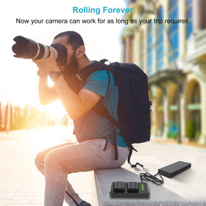Neewer fotocamera NP-FW50 caricabatterie set per 8.9 x 6.8 x 1.1 inches, Nero - Ilgrandebazar