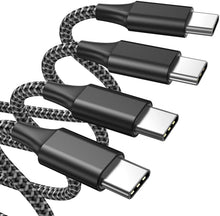 Carica l'immagine nel visualizzatore di Gallery, AVIWIS Cavo USB C [4 Pezzi, 0.5M+1M+2M+3M] Nylon Cavo USB Type C Ricarica Rapida e Trasmissione Compatibile per Samsung Galaxy S20 S10 S9 S8 A50, Huawei P30 P20 P10 Mate 30, Xiaomi