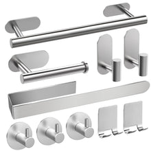 Carica l&#39;immagine nel visualizzatore di Gallery, AIKER Porta Asciugamani Bagno,Versione aggiornata Porta Asciugamani Bagno Adesivo 10PCS,Acciaio Inossidabile SUS304 Ispessito di Accessori Bagno Per Mobili da Bagno o arredo Bagno a Parete