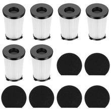 Carica l'immagine nel visualizzatore di Gallery, Cabiclean 12x Filtro di ricambio compatibile con gli aspirapolvere ariete Handyforce 2761 e 2759, include 6 filtri + 6 filtri in schiuma