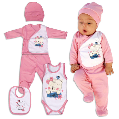 QAR7.3 Completino Neonato 0-3 mesi Cotone, Body, Bavaglio, Pigiama,...