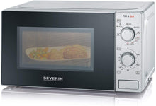 Carica l'immagine nel visualizzatore di Gallery, Severin MW7896 Forno a Microonde con Grill 2 in 1, Acciaio Inox/Nero