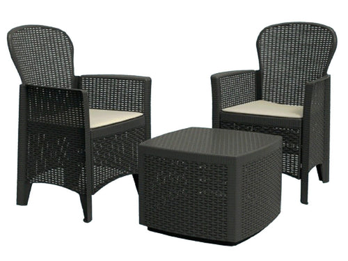 Ipae-Progarden Set Tree Antracite C/Cuscini - Ilgrandebazar