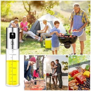 Eletorot Oliera in Vetro, Spray Olio Cucina Vetro 100ML,Porta 100 ML - Ilgrandebazar