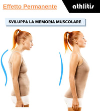 Carica l&#39;immagine nel visualizzatore di Gallery, Correttore Postura Uomo Donna - Athlitis - Fascia Posturale Spalle e Schiena Regolabile, Supporto per Schiena Dritta e Raddrizza Spalle, Fascia Elastica ed E-Book inclusi