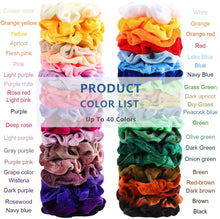 Carica l'immagine nel visualizzatore di Gallery, 40 Pezzo Scrunchies Velluto, Elastici per Capelli in Velluto Elastico, Elastici Scrunchies Velluto Capelli per Donne Ragazza (40 colori)