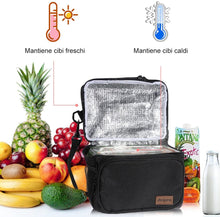 Carica l'immagine nel visualizzatore di Gallery, Anpro Borsa Termica, Borsa Pranzo con Tracolla,Borse Porta Alimenti per Scuola,Campeggio,Ufficio 40cm