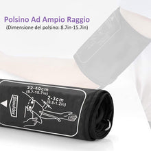 Carica l'immagine nel visualizzatore di Gallery, Cazon Misuratore di pressione sanguigna, misuratore di pressione sanguigna digitale automatica per uso domestico, misuratore di frequenza cardiaca con bracciale, 2 × 120 set di memoria (Black)