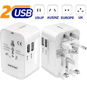Adattatore Nuovo-Bianco,2 Porte USB-- 1 A, 1 A - Ilgrandebazar