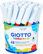 Carica l'immagine nel visualizzatore di Gallery, Giotto Turbo Maxi 521400 - Pennarelli , Punta Larga, 5mm, Confezione da 48 Single