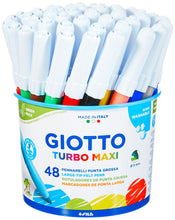Carica l'immagine nel visualizzatore di Gallery, Giotto Turbo Maxi 521400 - Pennarelli , Punta Larga, 5mm, Confezione da 48 Single