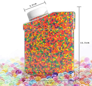 McNory Perline in Gel Colorate d'Acqua per Vasi Vetro, 60000 Pezzi Non Tossici Water Beads Perle, Cristalli Palline Che Si Gonfiano in Acqua, Terreno in Gelatina Acqua Perlina di Cristallo Decorativi