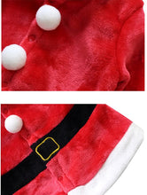 Carica l'immagine nel visualizzatore di Gallery, Le SSara Bambino Inverno 3pcs Natale Babbo Natale Vestito Costume Cappello + Cappotto + Pantaloni