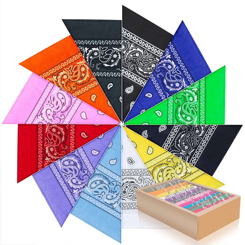 Senteen Bandana Ciclismo Cotone, 4 PCS Asciugatura Rapida e Traspirante Senteen Bandana Ciclismo Cotone, 4 PCS Asciugatura Rapida e Traspirante
