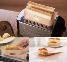 Carica l&#39;immagine nel visualizzatore di Gallery, ilauke 12pz Sacchetti Toast Riutilizzabili Tostapane Antiaderente... - Ilgrandebazar