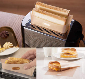 ilauke 12pz Sacchetti Toast Riutilizzabili Tostapane Antiaderente... - Ilgrandebazar