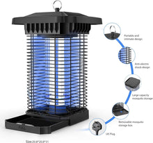 Carica l&#39;immagine nel visualizzatore di Gallery, Aerb Lampada Antizanzare Elettrica, 18W Lampada Antizanzare con Luce UV, 4000V Luce ad Alta Tensione 4000V, per Casa Giardino Interno Esterno Cucina Soggiorno, Insetti Zanzare, Mosca, Falene