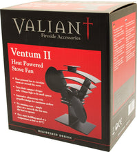 Carica l&#39;immagine nel visualizzatore di Gallery, Valiant Ventola per stufa con alimentazione a calore FAN, FIR362 Satin Black - Ilgrandebazar