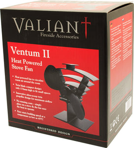Valiant Ventola per stufa con alimentazione a calore FAN, FIR362 Satin Black - Ilgrandebazar
