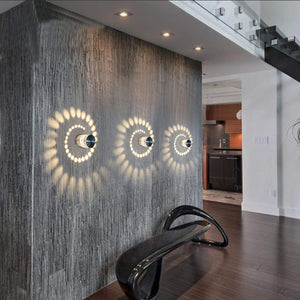 Coocnh Lampada da Parete in Alluminio Applique 3W LED Bianco - Ilgrandebazar