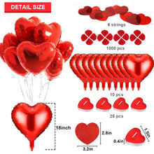 Carica l&#39;immagine nel visualizzatore di Gallery, Palloncini a Forma di Cuore, MMTX Lattice e Pompa e Candele Rosa - Ilgrandebazar