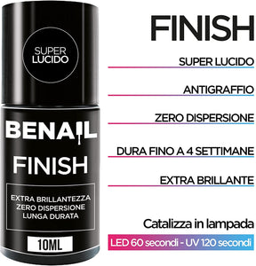 Gel Unghie Ricostruzione Professionale, Gel Monofasico Autolivellante in Fibra di Vetro, Gel Ricostruzione Unghie Mantra™ Durata 5 Settimane 30ml (Primer+Base+Top)