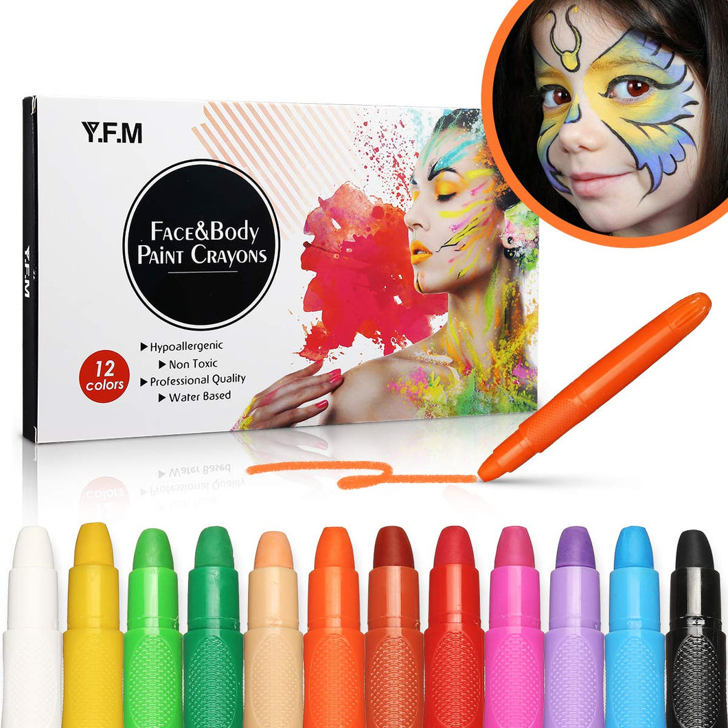 Pastelli dipinti, Luckyfine 12 colori lavabili Non tossici Coloranti... - Ilgrandebazar