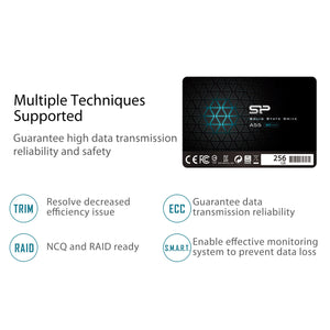 Silicon Power SSD 256GB 3D NAND A55 SLC Cache 256 GB, Upgraded version - Ilgrandebazar