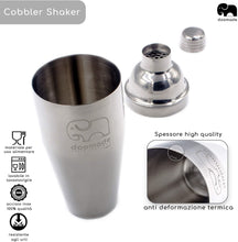 Carica l&#39;immagine nel visualizzatore di Gallery, doomade Shaker Cocktail Set - Barman Kit con Cobbler 720ml, Jigger, Mixing Spoon, Cannucce e Ricette