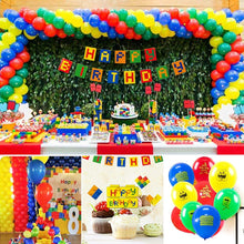 Carica l'immagine nel visualizzatore di Gallery, MMTX Decorazioni di Compleanno, Palloncini Compleanno Party Banner Tema a Blocchi Decorazioni per Ragazzi Bambino Compleanno Festa Anniversari attività